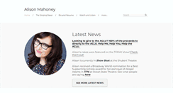 Desktop Screenshot of alisonmahoney.com